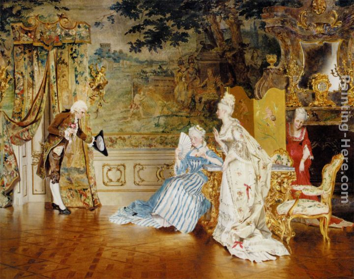 Der Verehrer painting - Johann Hamza Der Verehrer art painting